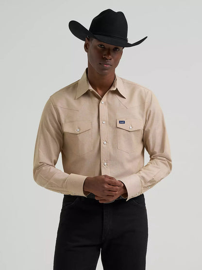 Cowboy Cut® Long Sleeve Western Snap Chambray Work Shirt