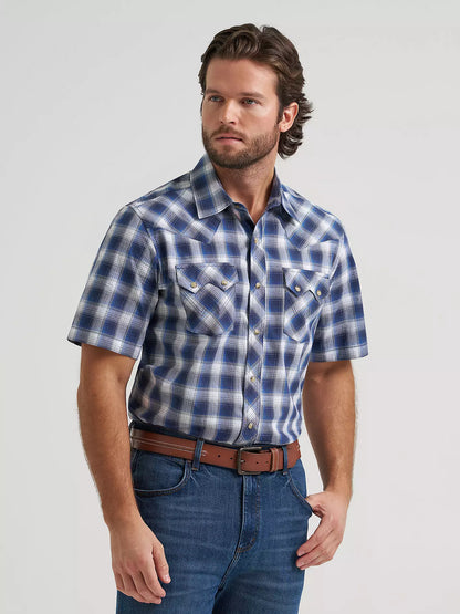 Retro® Short Sleeve Sawtooth Pocket Western Snap Shirt