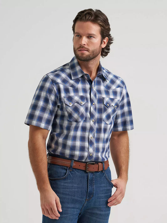Retro® Short Sleeve Sawtooth Pocket Western Snap Shirt