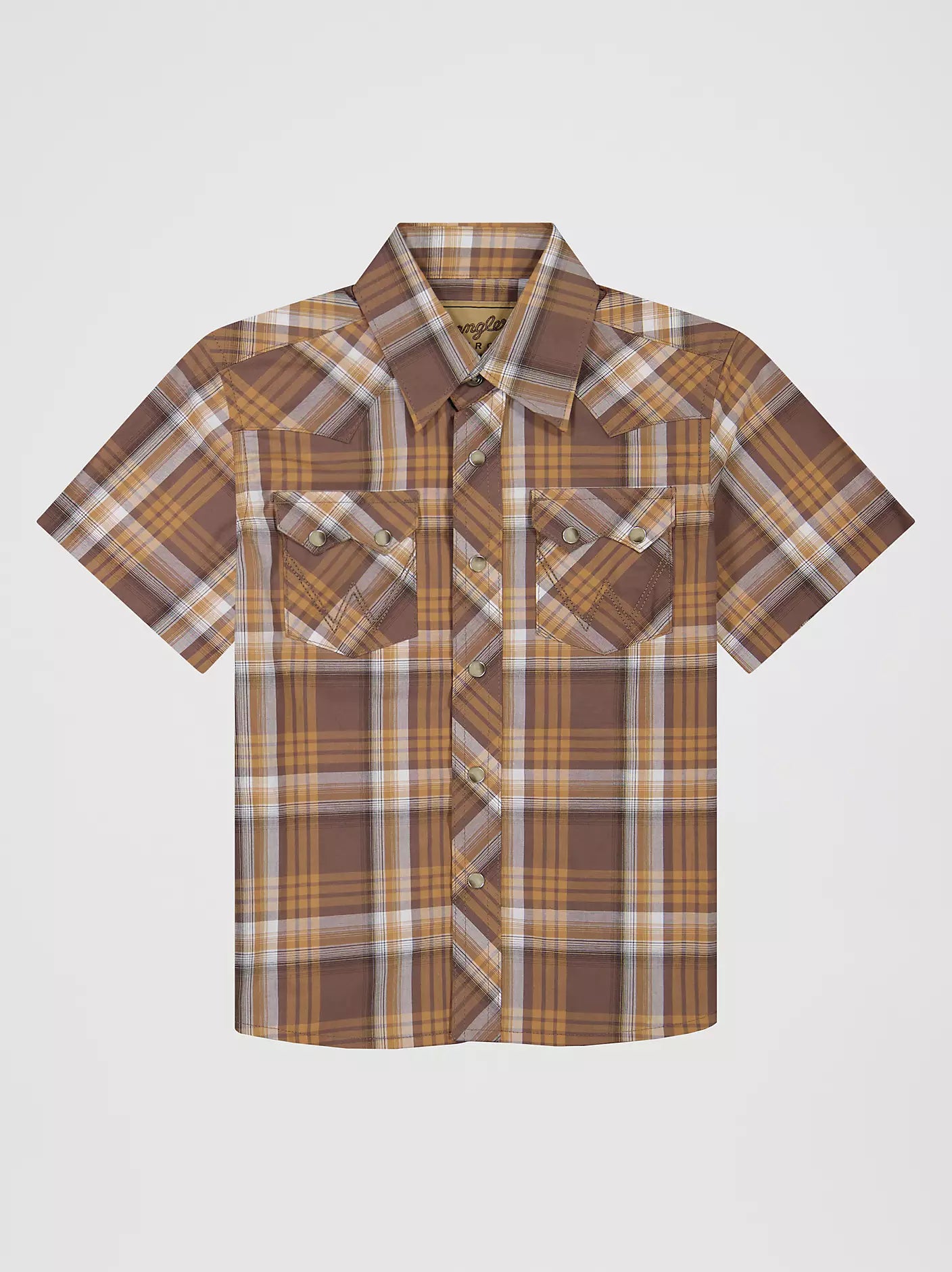 Boy's Wrangler Retro® Short Sleeve Western Snap Shirt