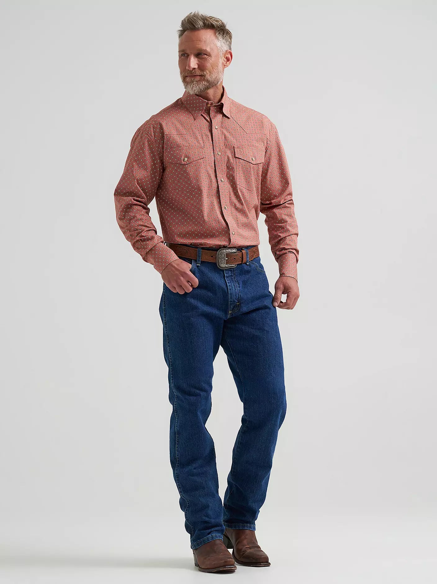George Strait™ Troubadour Long Sleeve Western Snap Shirt