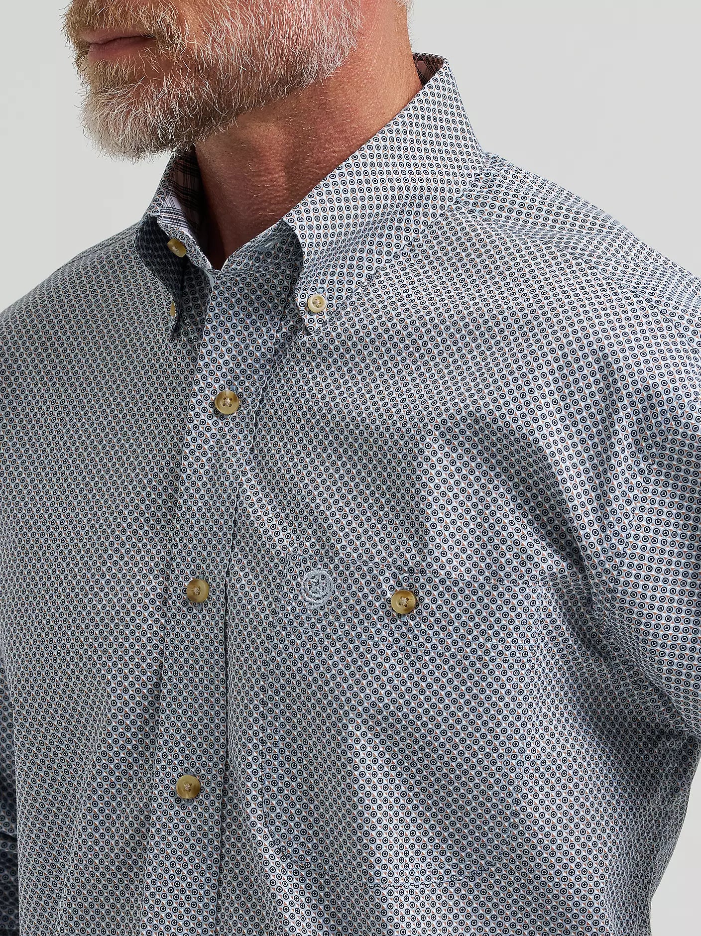 George Strait™ Long Sleeve Button Down One Pocket Shirt
