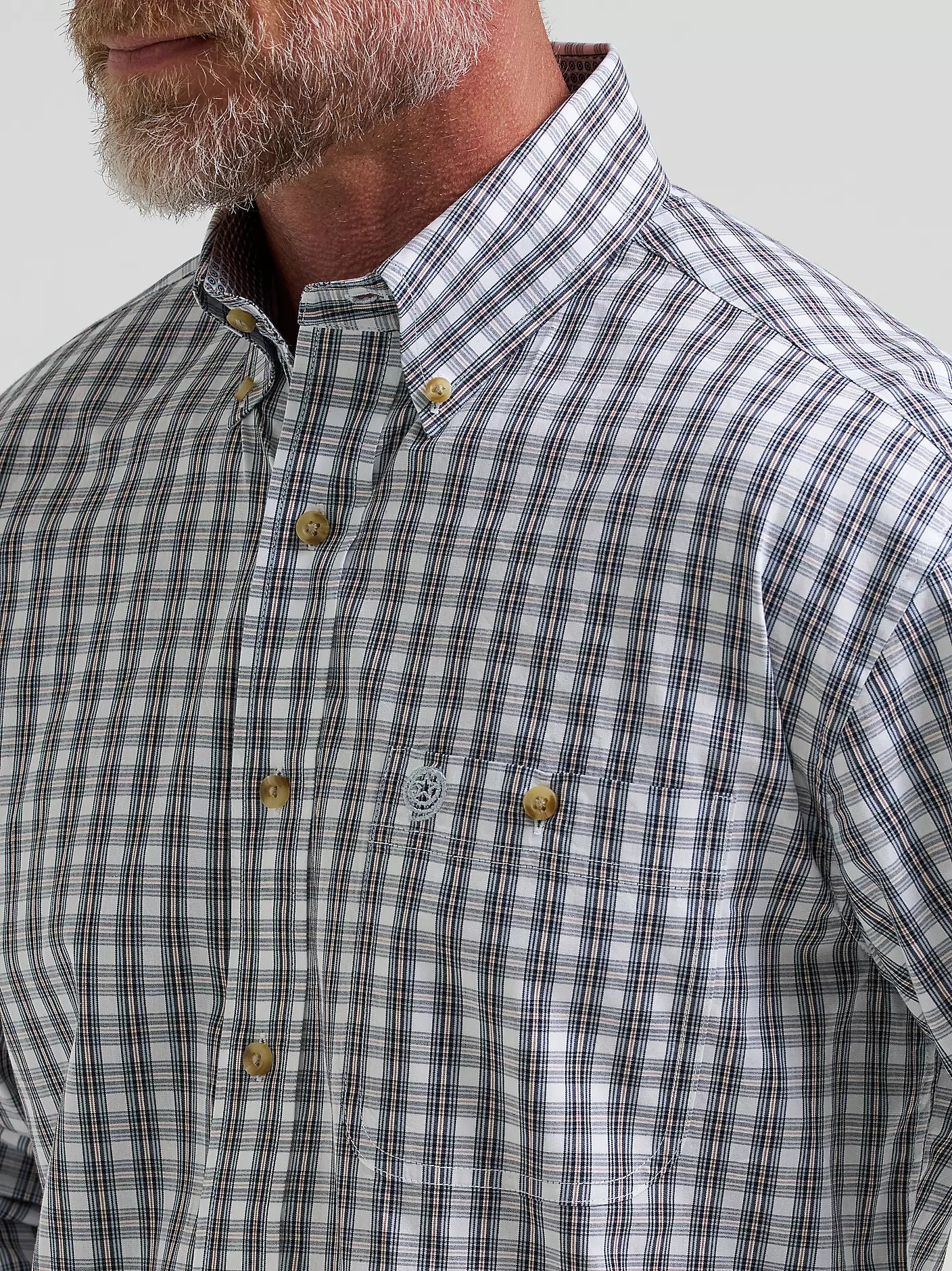 George Strait™ Long Sleeve Button Down One Pocket Shirt