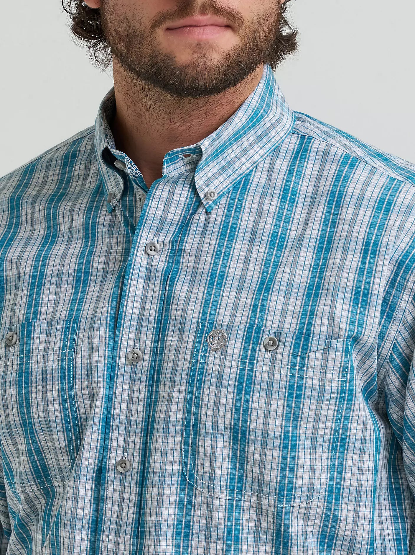 George Strait™ Long Sleeve Button Down Two Pocket Shirt