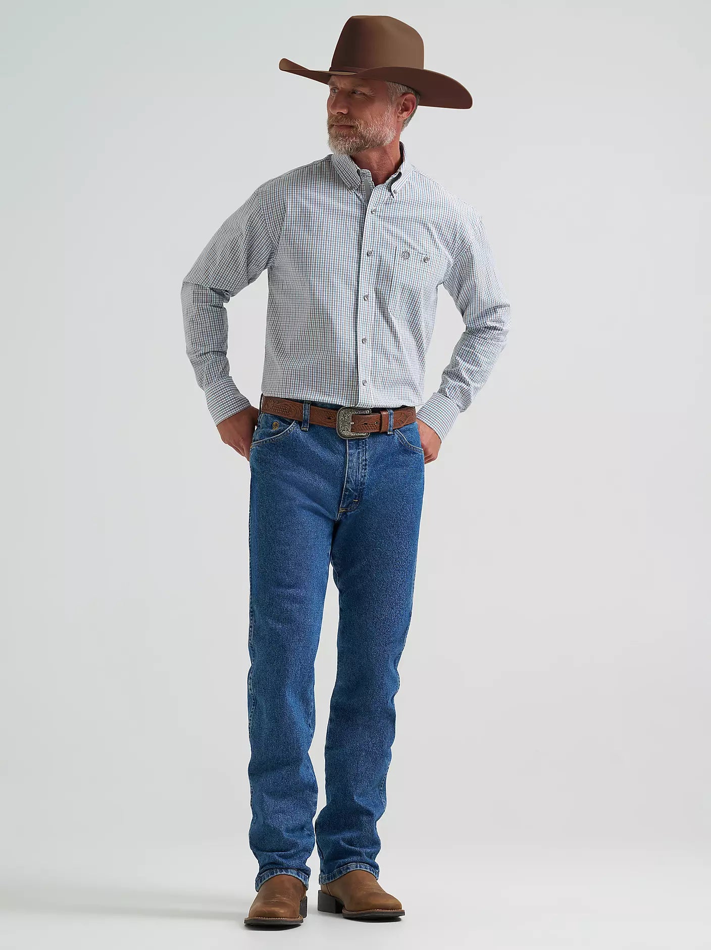 George Strait™ Long Sleeve Button Down One Pocket Shirt
