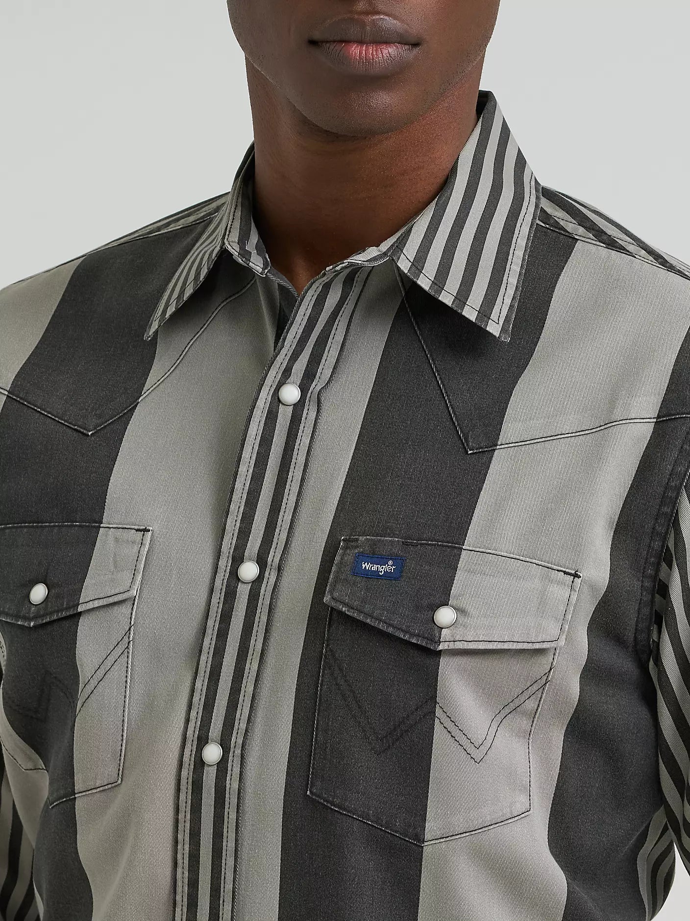 Vintage-Inspired Brushpopper Western Snap Workshirt