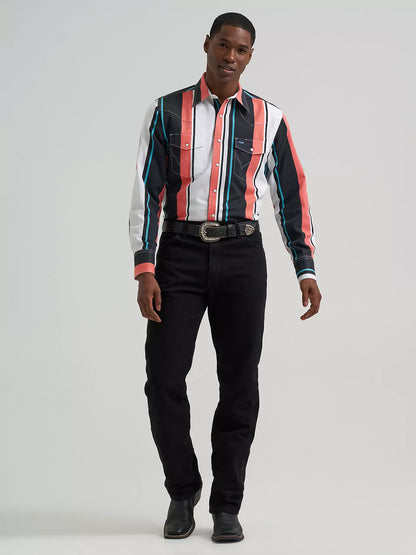 Vintage-Inspired Brushpopper Western Snap Workshirt