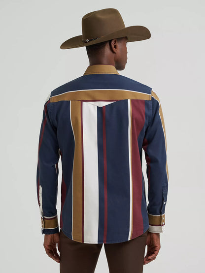 Vintage-Inspired Brushpopper Western Snap Workshirt