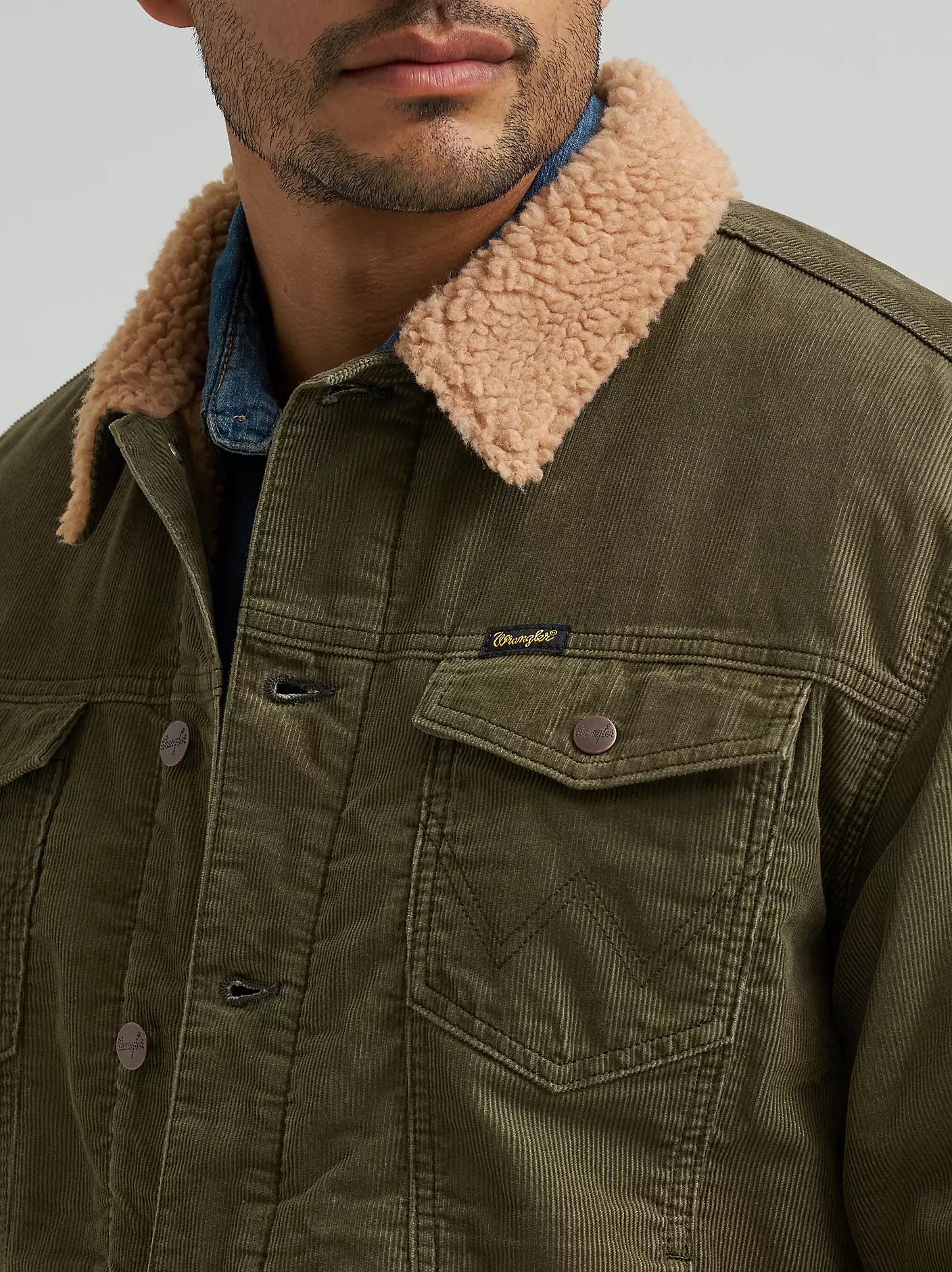 Men's Sherpa Lined Corduroy Jacket