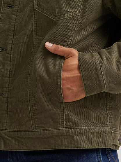Men's Sherpa Lined Corduroy Jacket