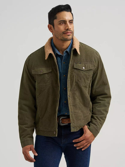 Men's Sherpa Lined Corduroy Jacket