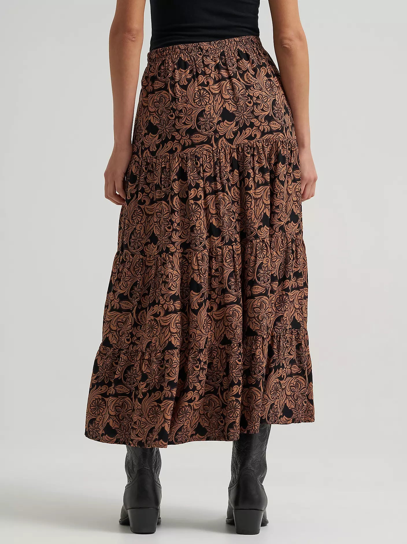 Women's Wrangler Printed Tiered Maxi Skirt