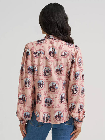 Cameo Tie Neck Blouse