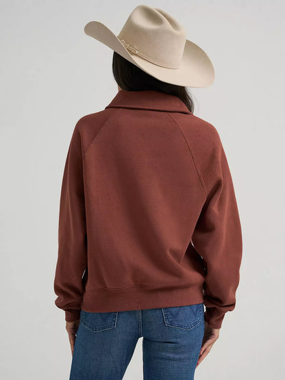 Women's Horseshoe Collared Zip Pullover