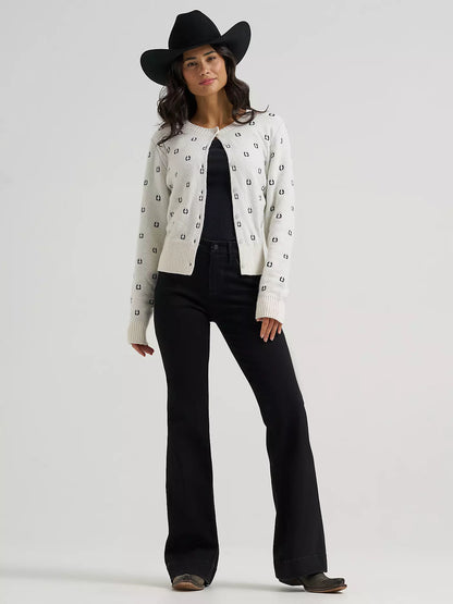 Women's Western Fitted Cardigan Sweater