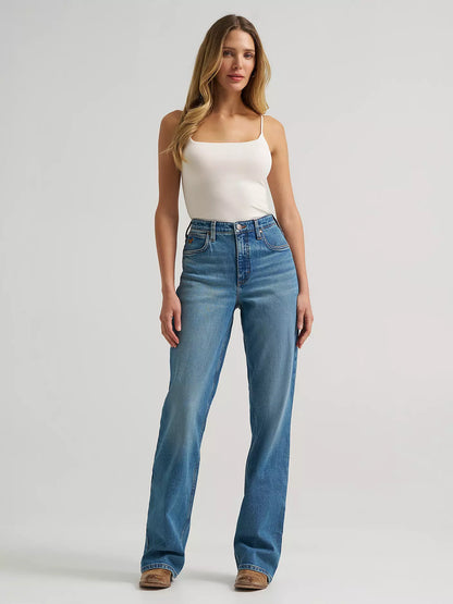 High Rise Skylar Relaxed Bootcut Wrangler Riding Jean