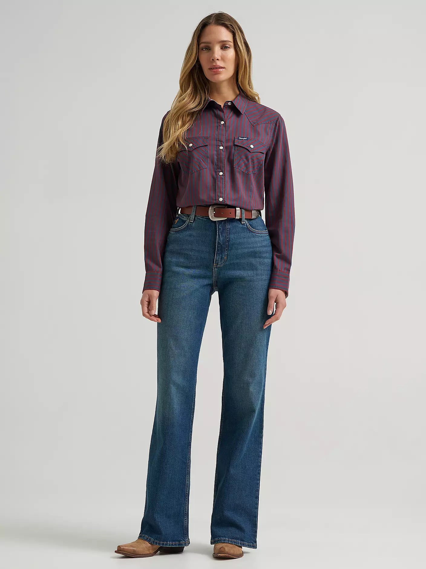 Women's Wrangler Olivia Western Slim Snap Shirt