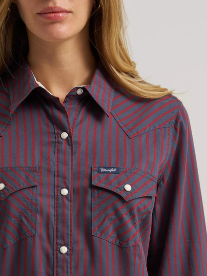 Women's Wrangler Olivia Western Slim Snap Shirt