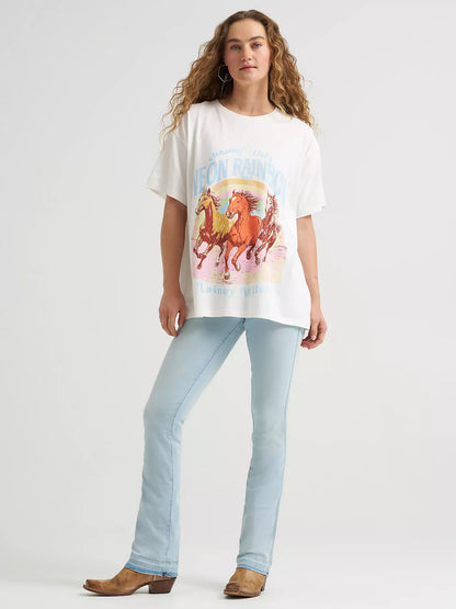 Lainey Wilson x Wrangler Neon Rainbow Girlfriend Tee