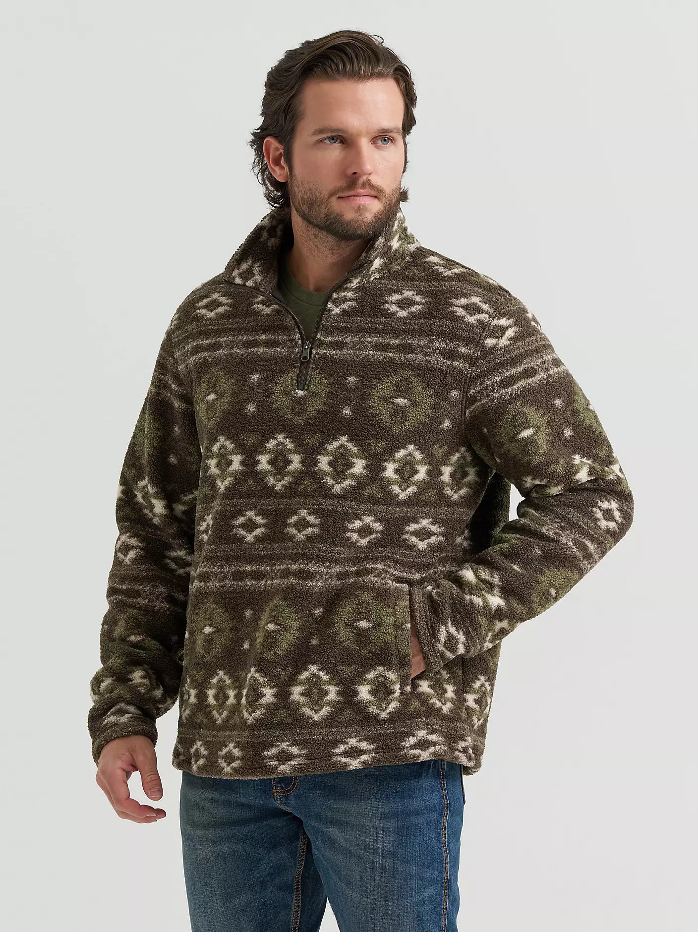 Men's Hay Away Sherpa Quarter-Zip Pullover