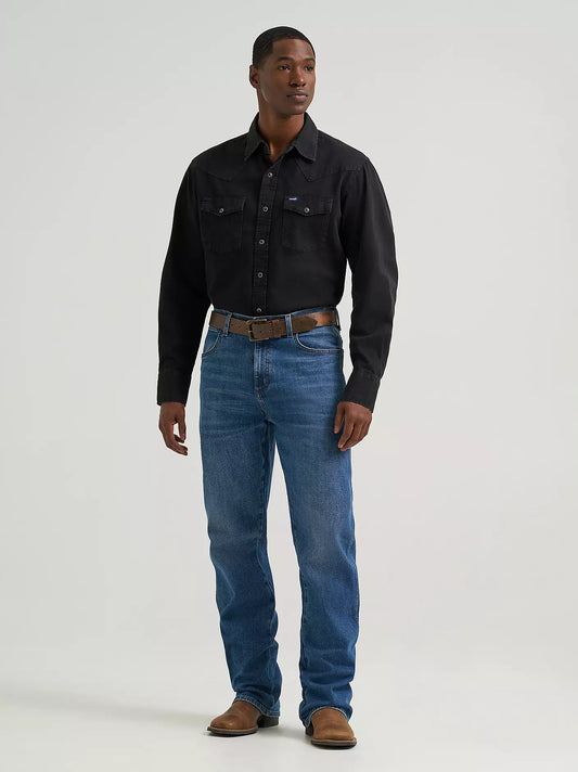 Mens Retro Relaxed Bootcut Jeans