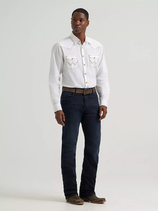 Mens Retro Slim Bootcut Jeans