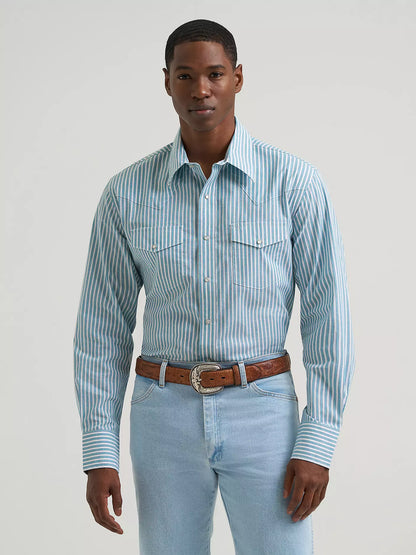 Mens Wrinkle Free Western Shirt