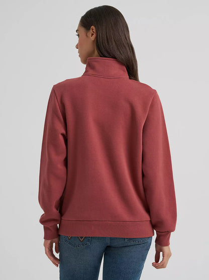 Ladies 1/4 Zip Sweatshirt