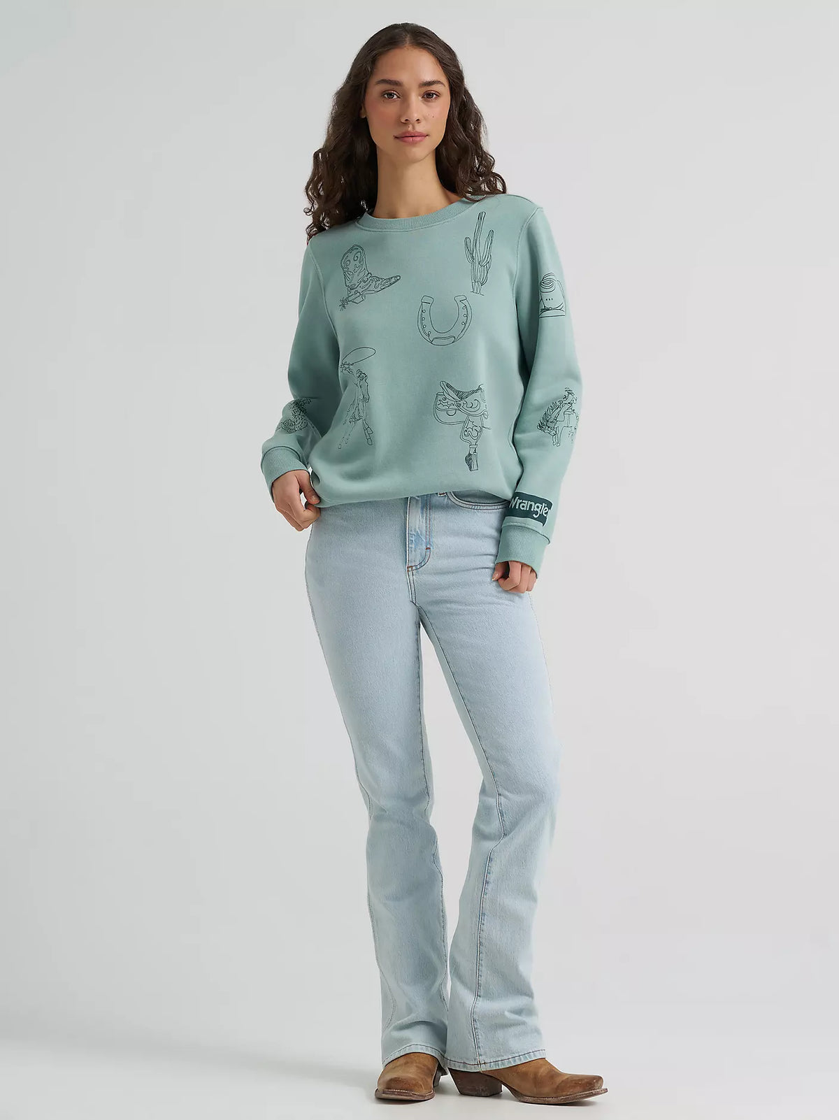 Ladies Punchy Sweatshirt Crew
