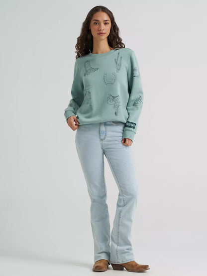 Ladies Punchy Sweatshirt Crew