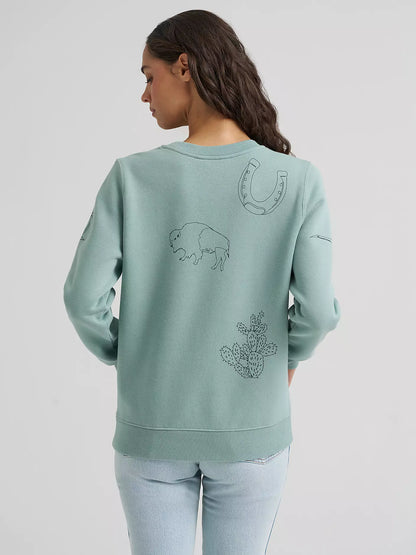 Ladies Punchy Sweatshirt Crew