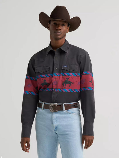Mens Vintage Western Shirt