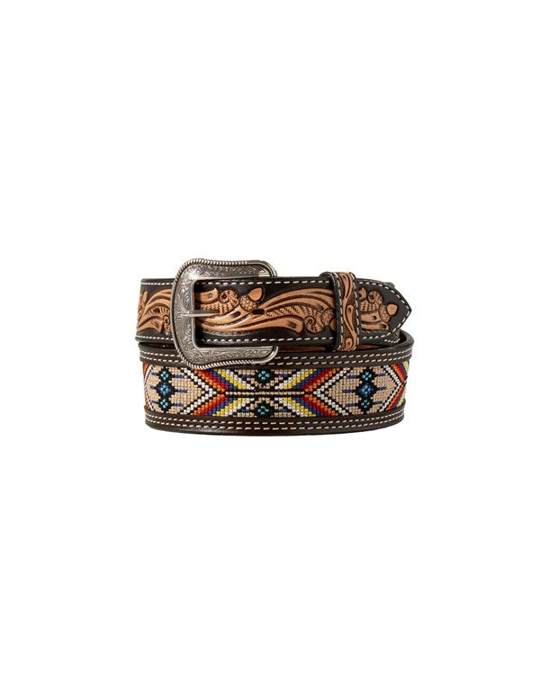 Mens Embroidered Belt