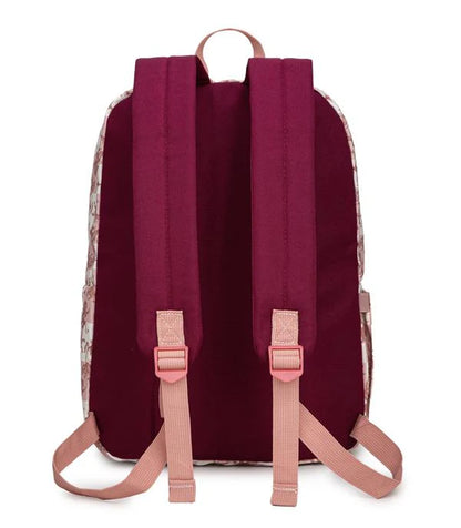 Pink Check Backback