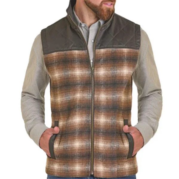 Mens Plaid Vest