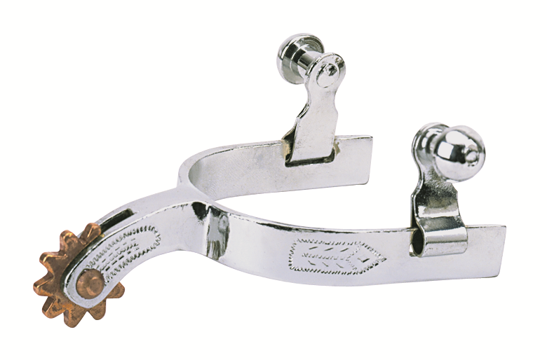 Youth Spurs with Engraved Band