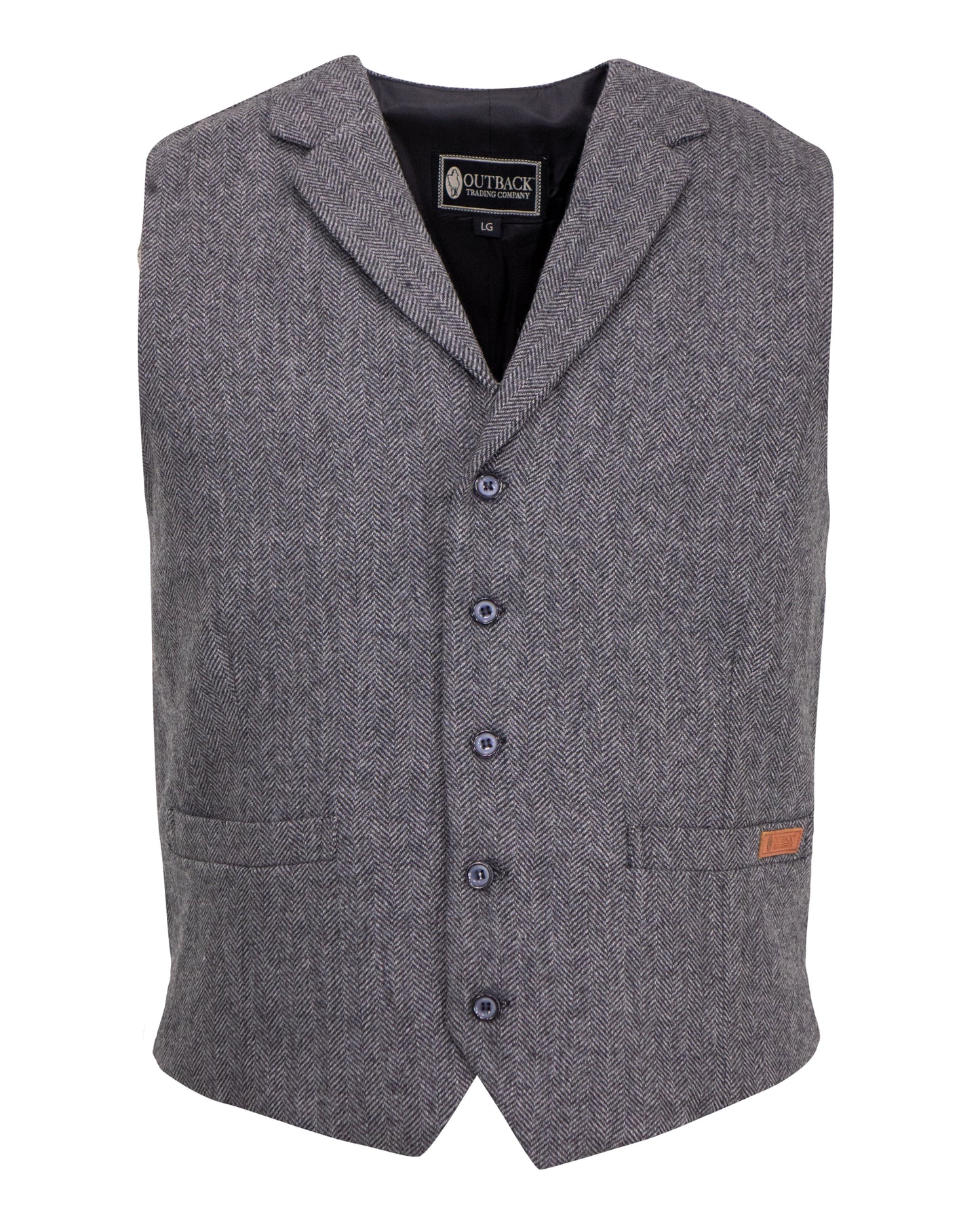 Outback Vest - Charcoal