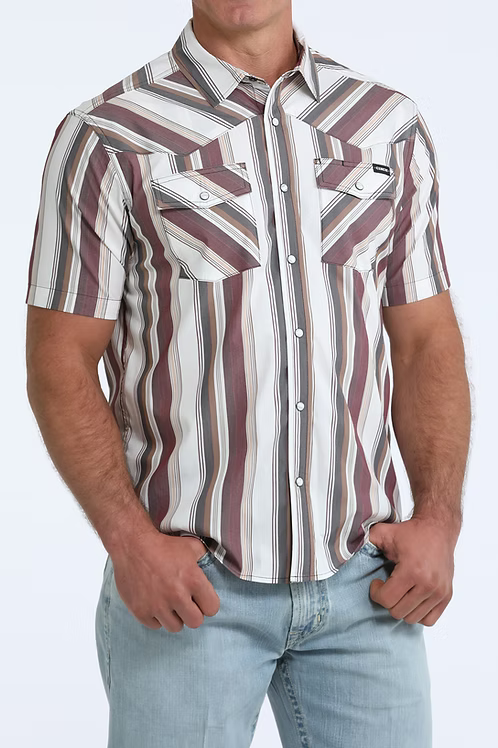 Mens Short Sleeve Western