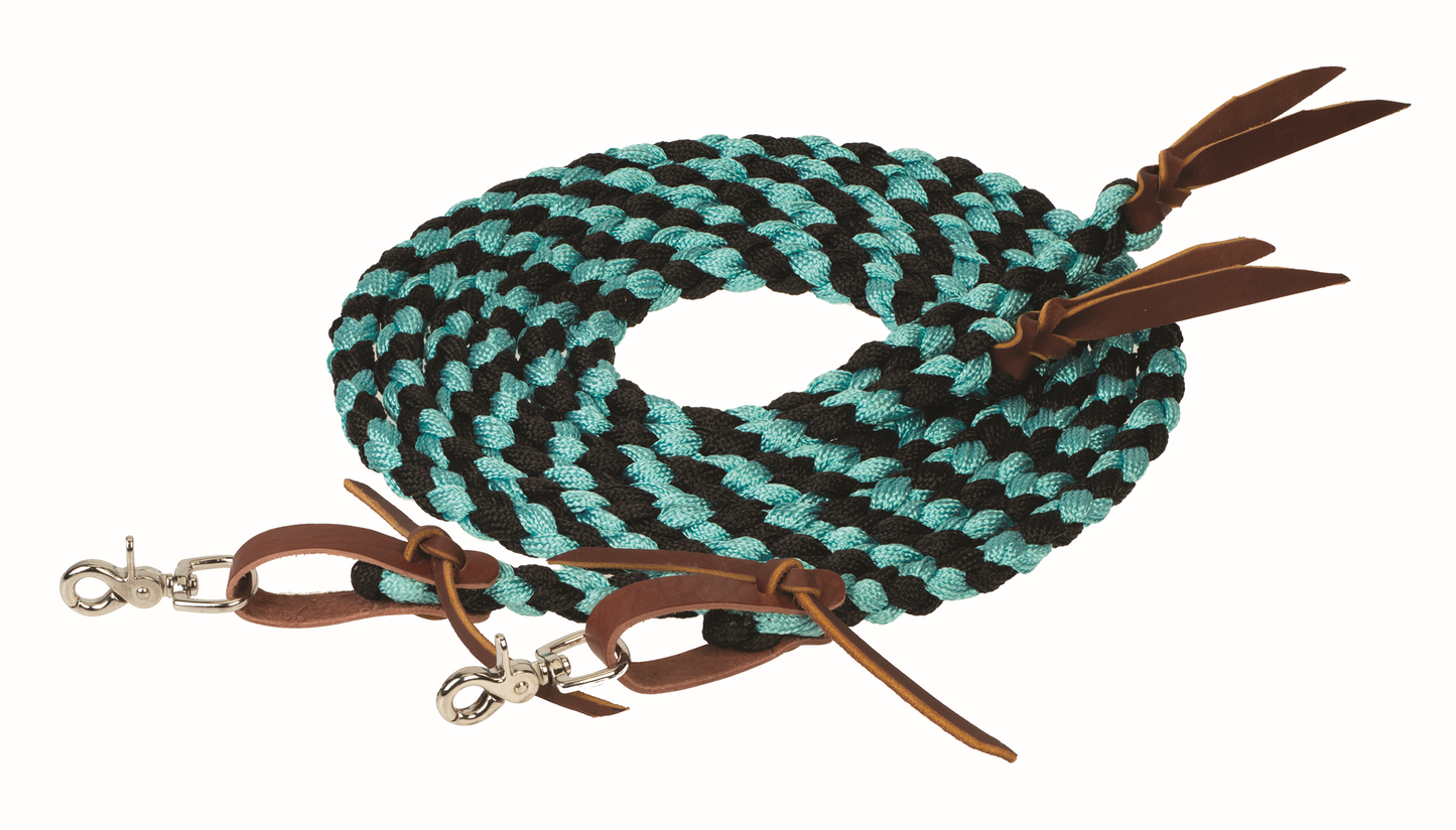 Braided Split Rein, 1/2" x 8'