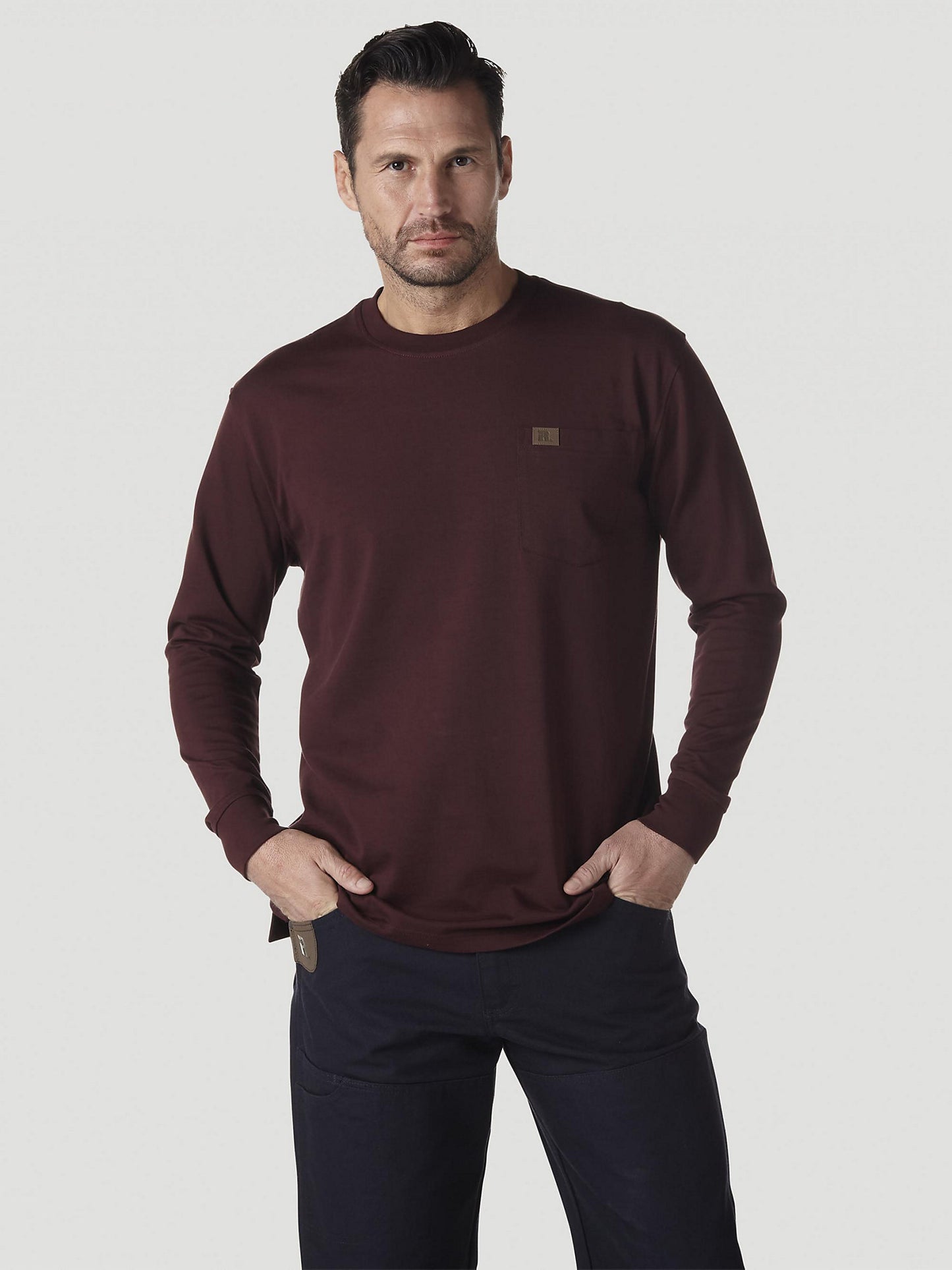 Men's Longsleeve Front Pocket Tee