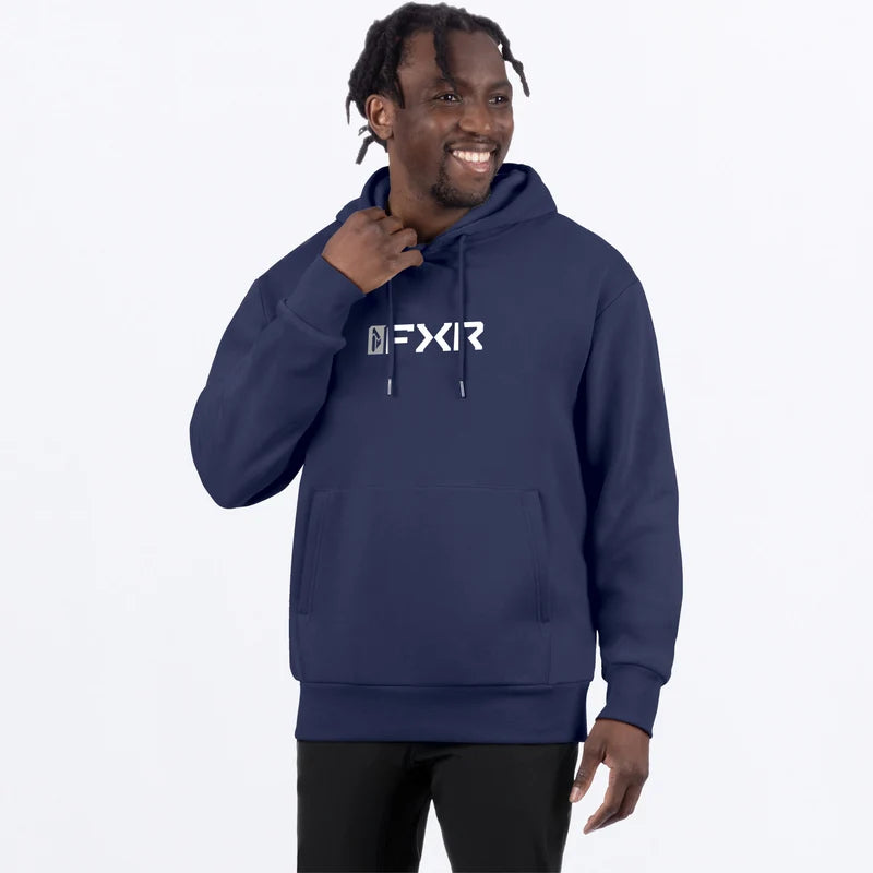 Men's Mitered Cotton Pullover Hoodie