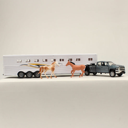 Chevy Silverado And Trailer