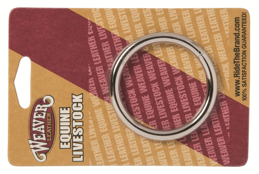 Carded Hardware, 2" Nickel Plated, #2 O-Ring