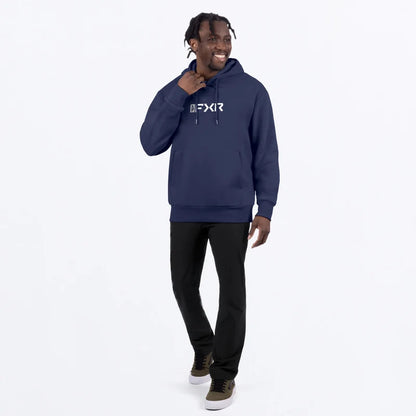 Men's Mitered Cotton Pullover Hoodie