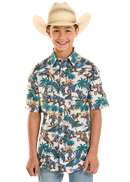 Boys Short Sleeve Western