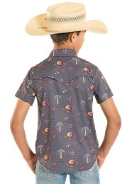 Boys Short Sleeve Western