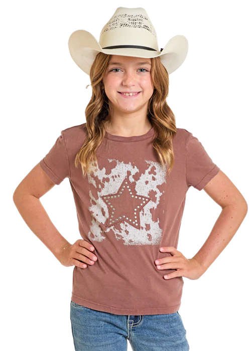 Girls Cowprint Tee