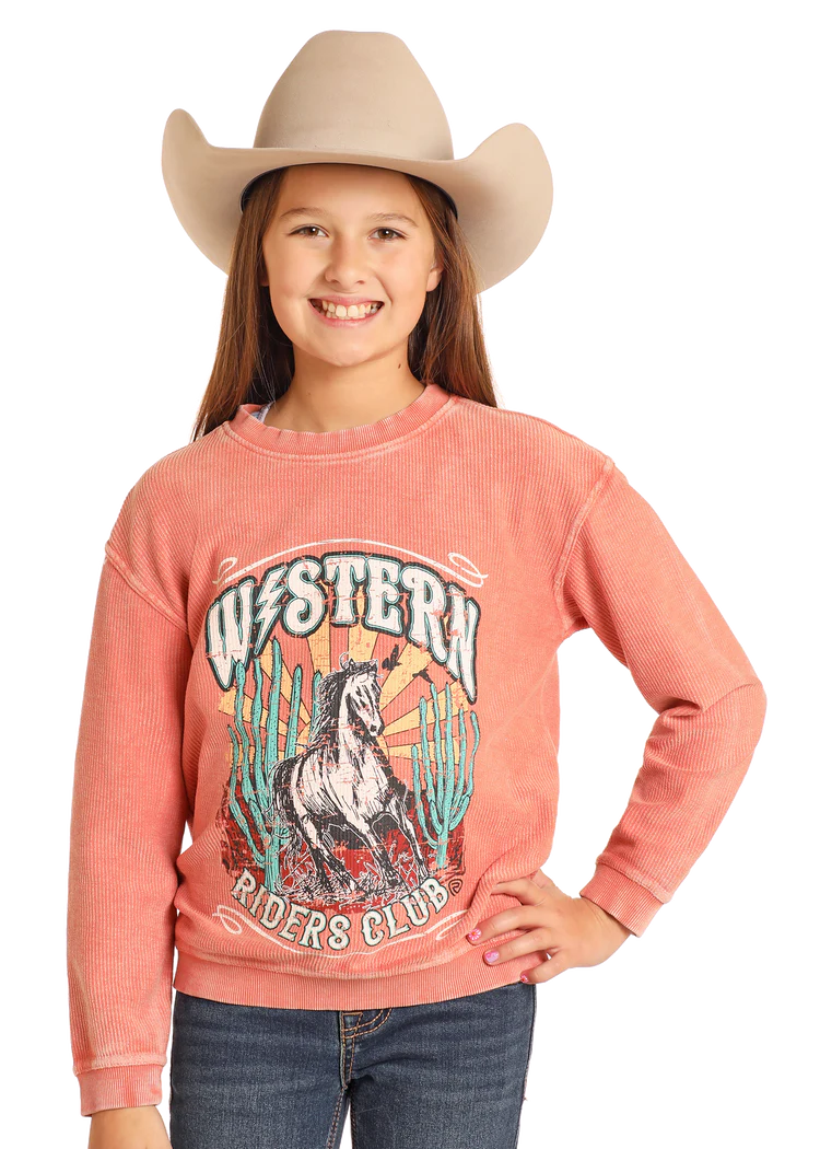 Girls Graphic Pullover