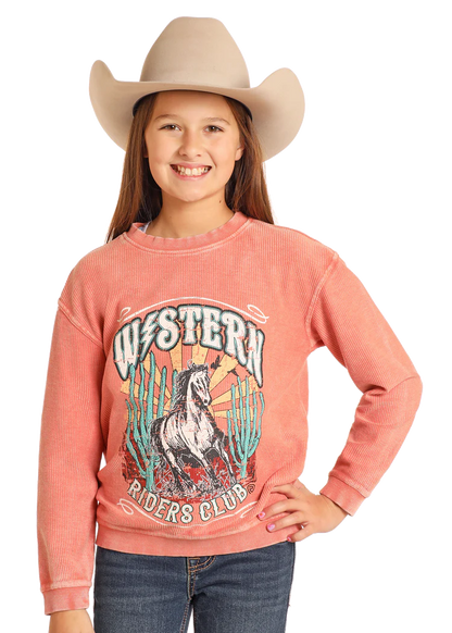 Girls Graphic Pullover