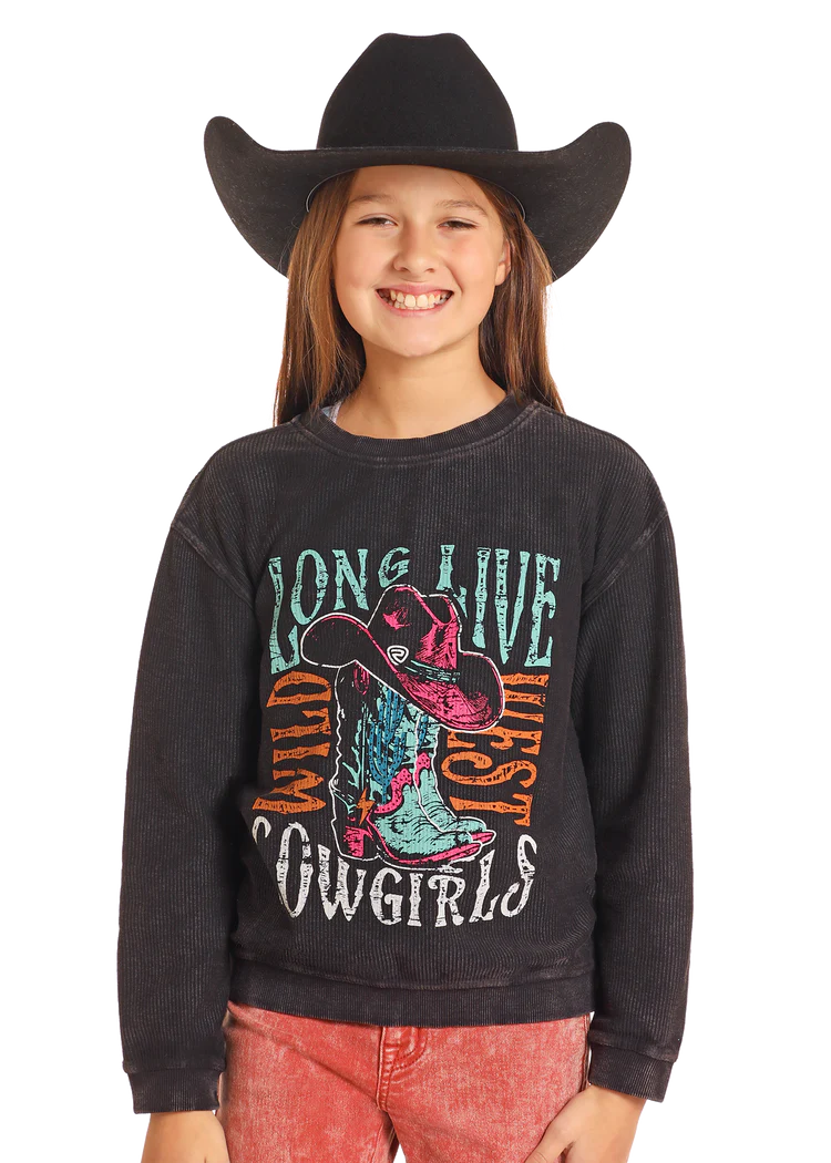 Girls Graphic Pullover